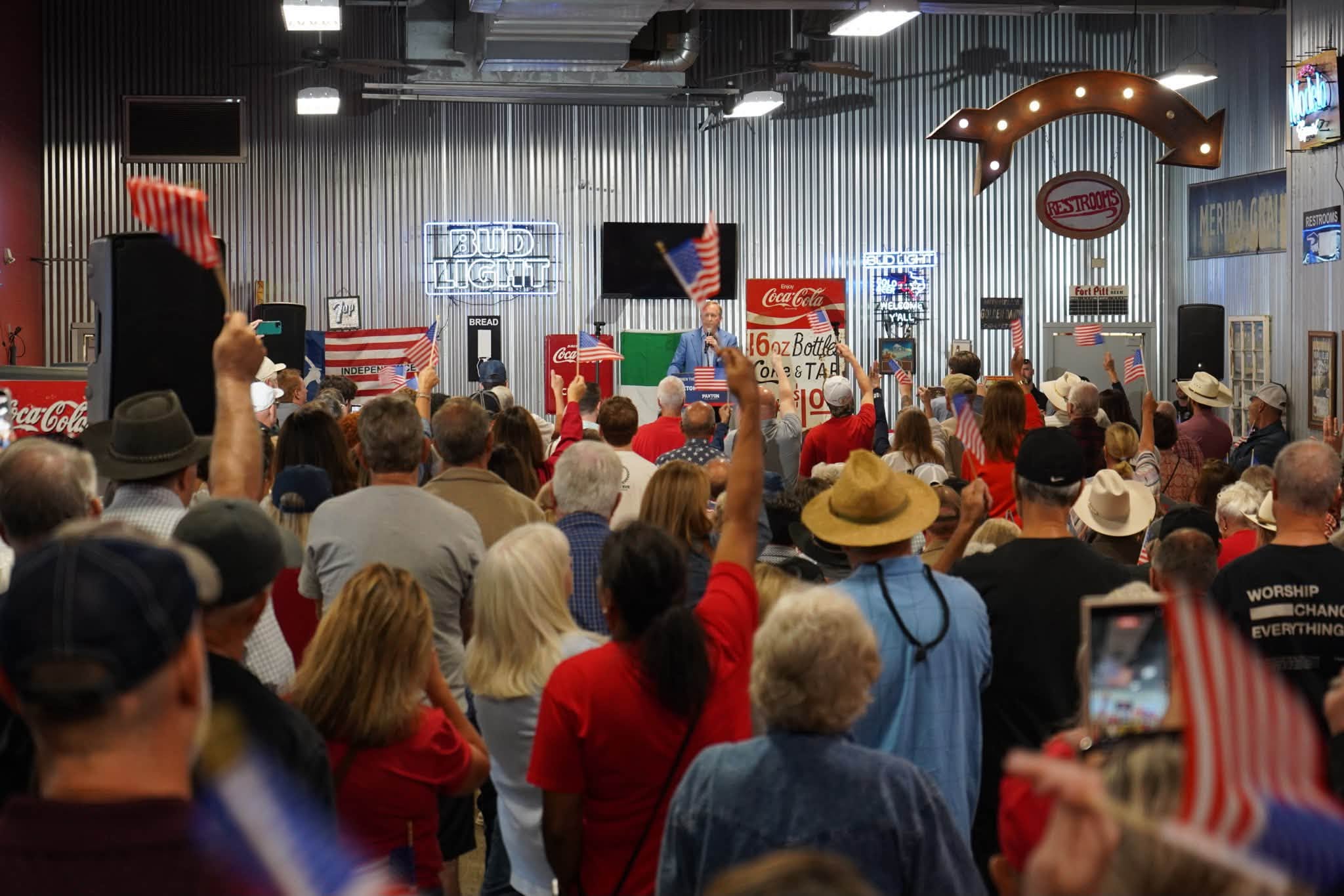 New Braunfels Barbecue Restaurant Part of Chain Once Touted by George W. Bush Blames ‘Rogue Employee' for Ken Paxton Rally